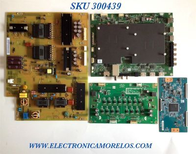 KIT DE TARJETAS PARA TV VIZIO MAIN 75501C010002 / ARS73401C020001 / 16050401A01-02547 / FUENTE  056.04243.G051 / FSP243-4F01 / T-CON 5565T46C01 / T650QVN05.0 CTRL BD / LED DRIVER 75501C020001 / 748.01C08.0011 / PANEL T650QVF07.0 / MODELO D65U-D2 LWZAUDFS
